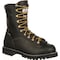 Georgia Boot Men's Waterproof Insulated Lace-to-Toe Work Boot, 11 M, Full-Grain Leather, 8 in Height, Black G8040 - alternate 1